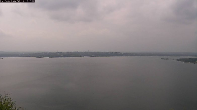 Lake Travis webcam, March 18, 2016 4:20 PM CT