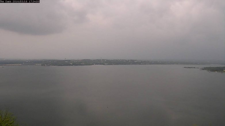 Lake Travis webcam, March 18, 2016 4:40 PM CT