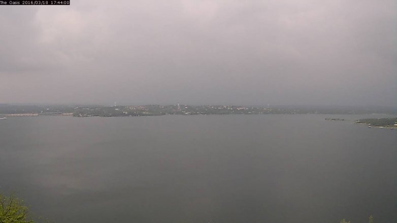 Lake Travis webcam, March 18, 2016 4:50 PM CT