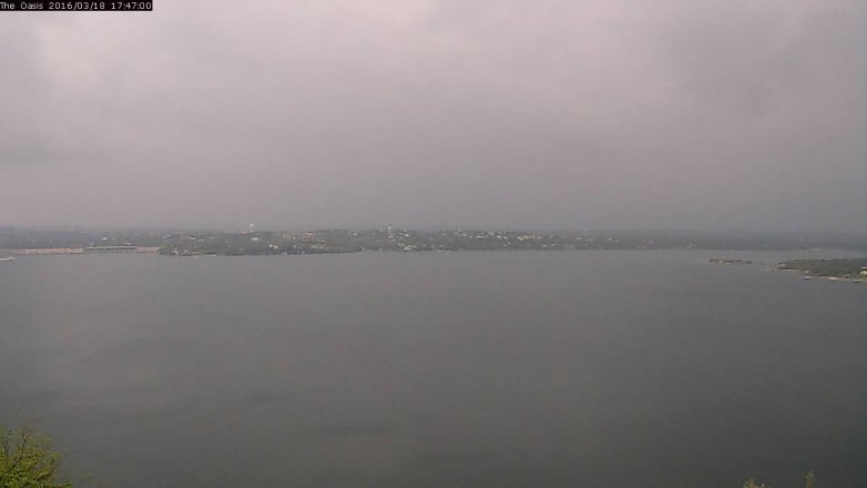 Lake Travis webcam, March 18, 2016 4:55 PM CT