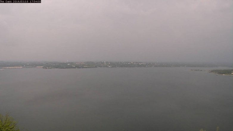 Lake Travis webcam, March 18, 2016 5:00 PM CT
