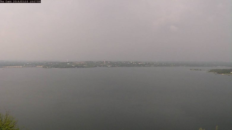 Lake Travis webcam, March 18, 2016 5:15 PM CT