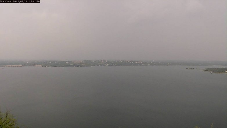 Lake Travis webcam, March 18, 2016 5:20 PM CT