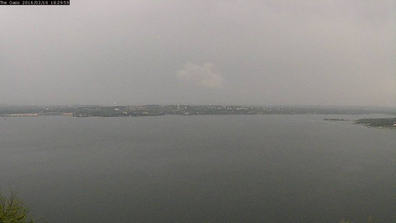 Lake Travis webcam, March 18, 2016 5:35 PM CT