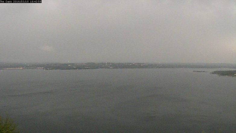 Lake Travis webcam, March 18, 2016 5:50 PM CT