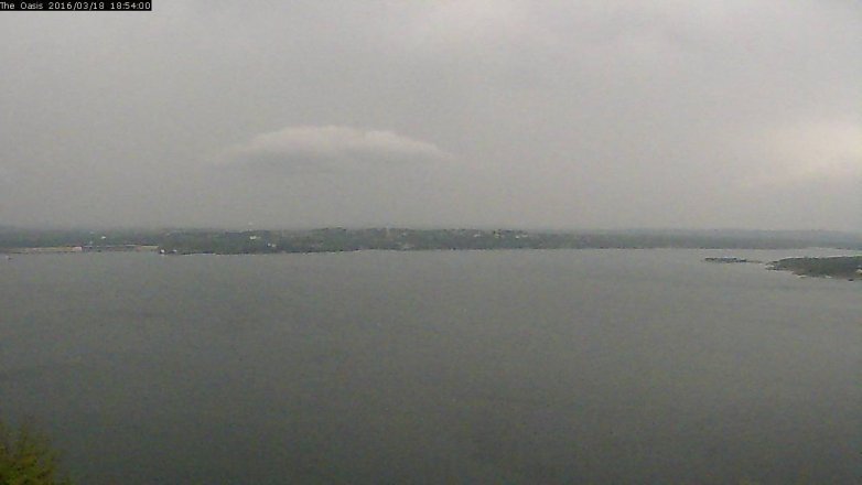 Lake Travis webcam, March 18, 2016 6:00 PM CT