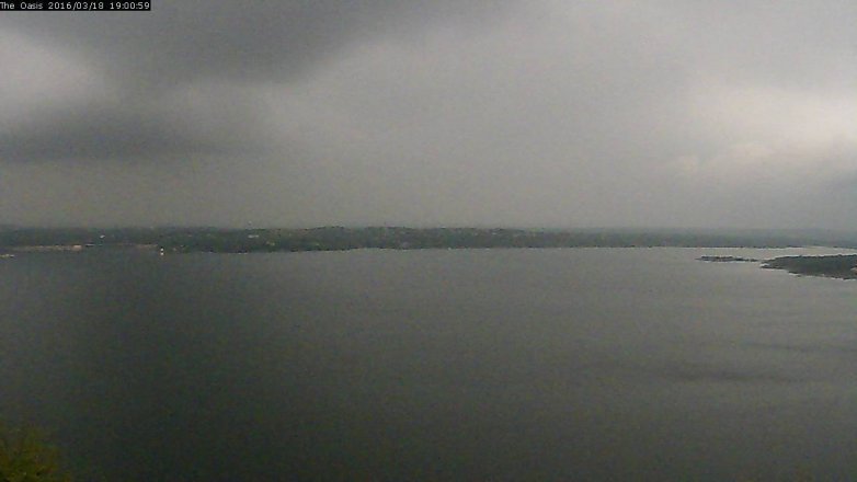 Lake Travis webcam, March 18, 2016 6:10 PM CT