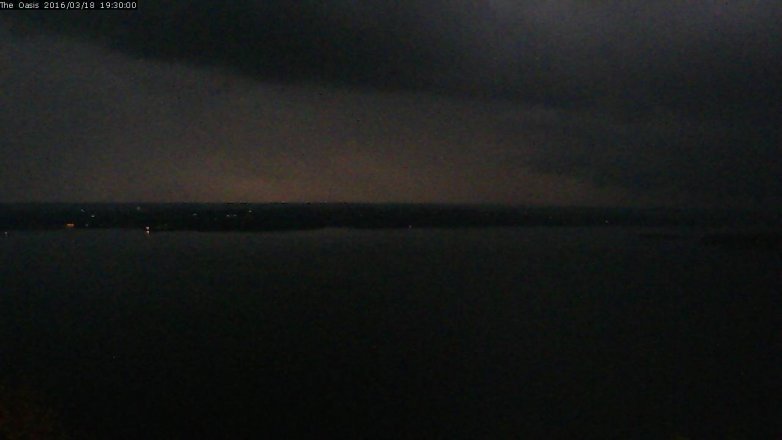 Lake Travis webcam, March 18, 2016 6:40 PM CT