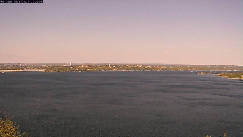 Lake Travis webcam, March 19, 2016 9:35 AM CT