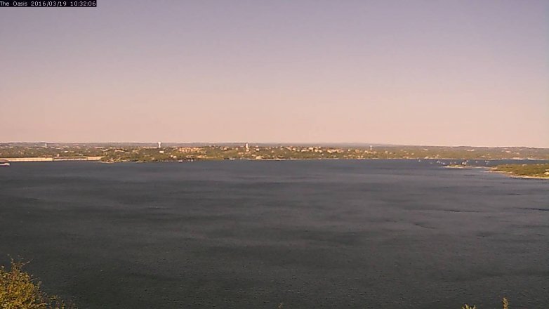 Lake Travis webcam, March 19, 2016 9:40 AM CT