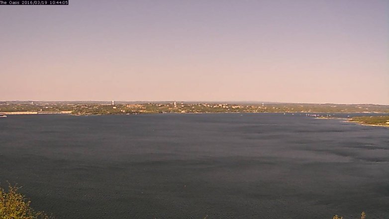 Lake Travis webcam, March 19, 2016 9:50 AM CT