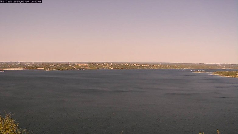 Lake Travis webcam, March 19, 2016 10:00 AM CT