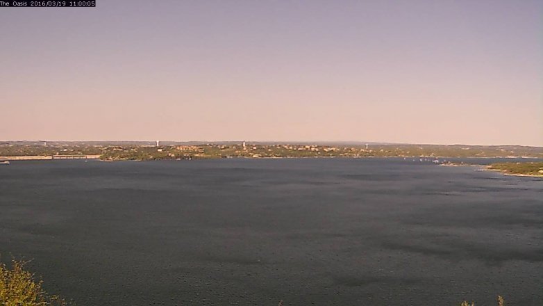 Lake Travis webcam, March 19, 2016 10:05 AM CT