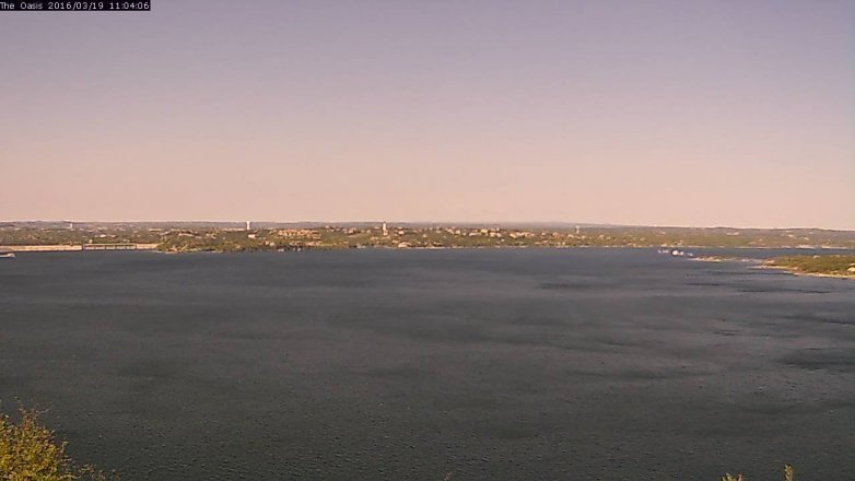 Lake Travis webcam, March 19, 2016 10:10 AM CT