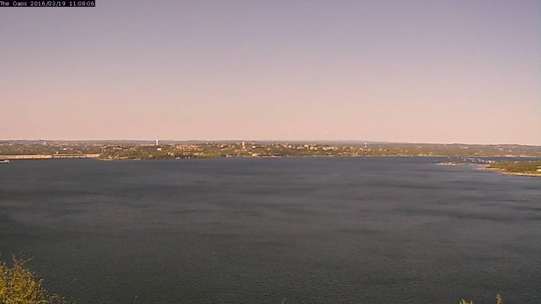 Lake Travis webcam, March 19, 2016 10:15 AM CT
