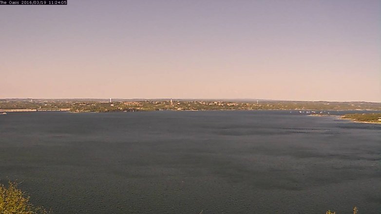 Lake Travis webcam, March 19, 2016 10:30 AM CT