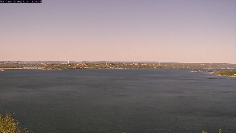 Lake Travis webcam, March 19, 2016 10:35 AM CT