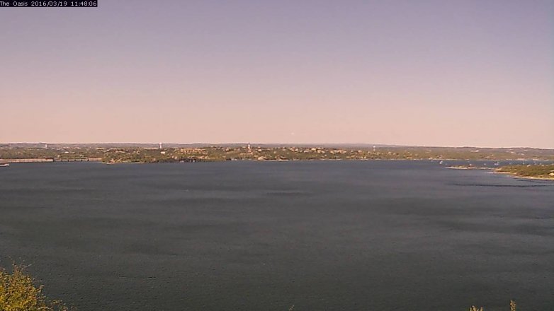 Lake Travis webcam, March 19, 2016 10:55 AM CT
