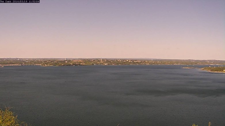 Lake Travis webcam, March 19, 2016 11:00 AM CT