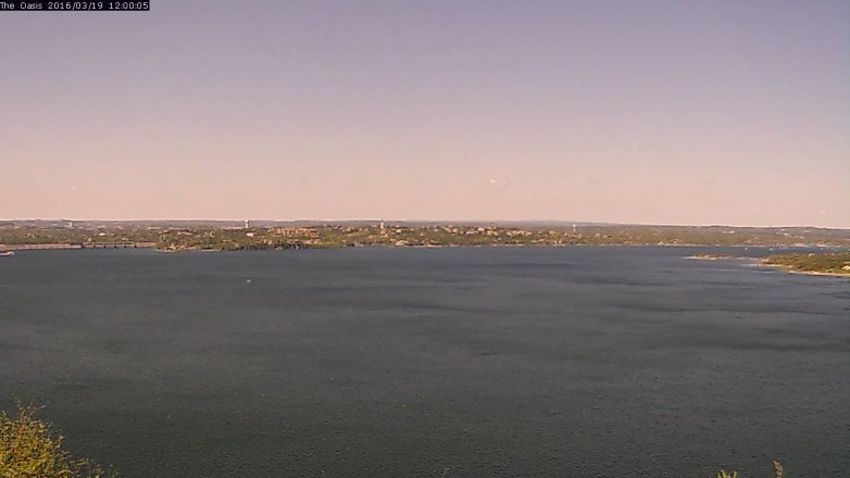Lake Travis webcam, March 19, 2016 11:05 AM CT