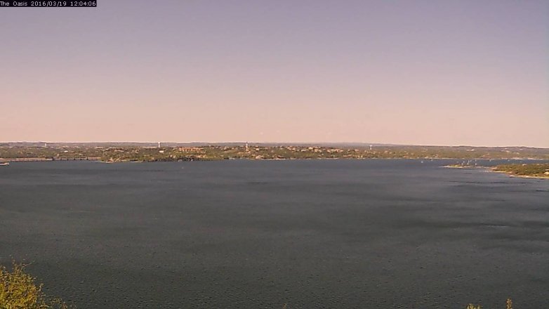 Lake Travis webcam, March 19, 2016 11:10 AM CT
