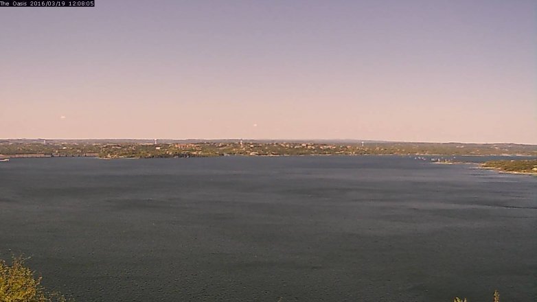 Lake Travis webcam, March 19, 2016 11:15 AM CT