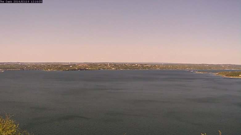 Lake Travis webcam, March 19, 2016 11:20 AM CT