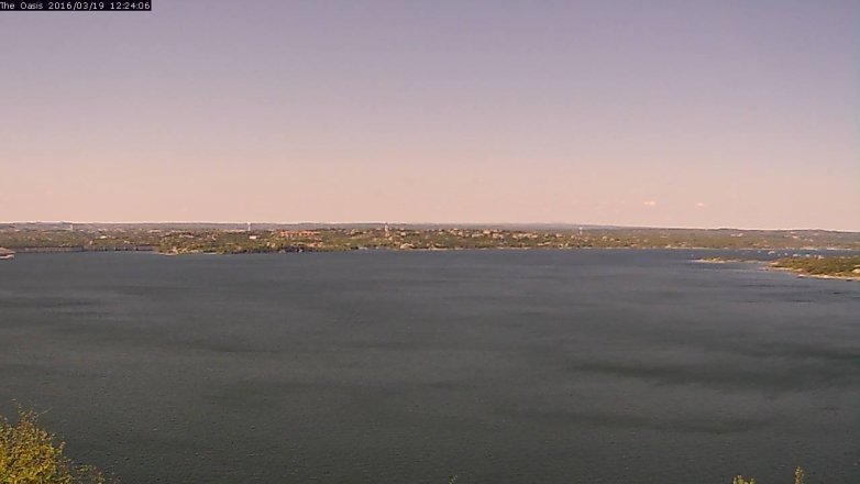 Lake Travis webcam, March 19, 2016 11:30 AM CT
