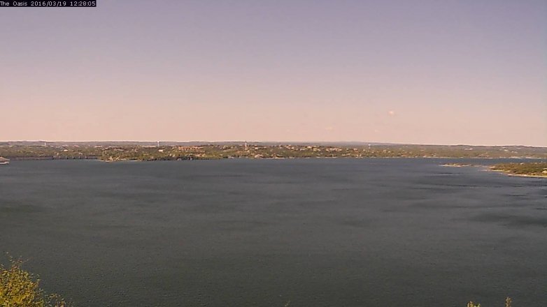 Lake Travis webcam, March 19, 2016 11:35 AM CT