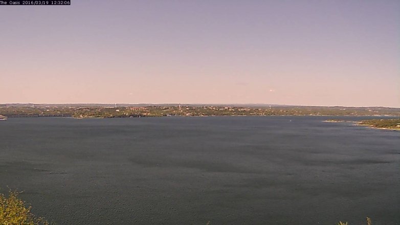 Lake Travis webcam, March 19, 2016 11:40 AM CT