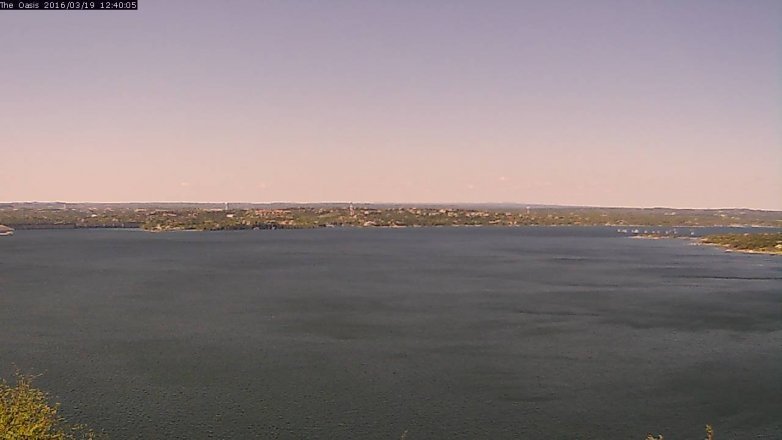 Lake Travis webcam, March 19, 2016 11:45 AM CT