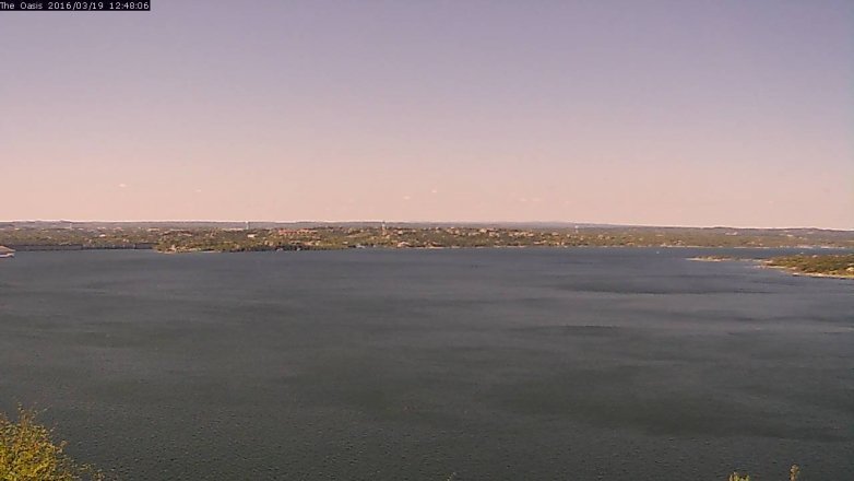 Lake Travis webcam, March 19, 2016 11:55 AM CT