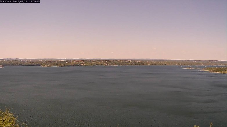 Lake Travis webcam, March 19, 2016 12:05 PM CT
