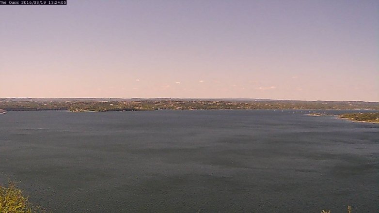 Lake Travis webcam, March 19, 2016 12:30 PM CT