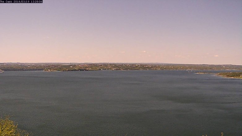 Lake Travis webcam, March 19, 2016 12:35 PM CT