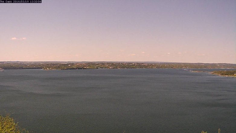 Lake Travis webcam, March 19, 2016 12:40 PM CT