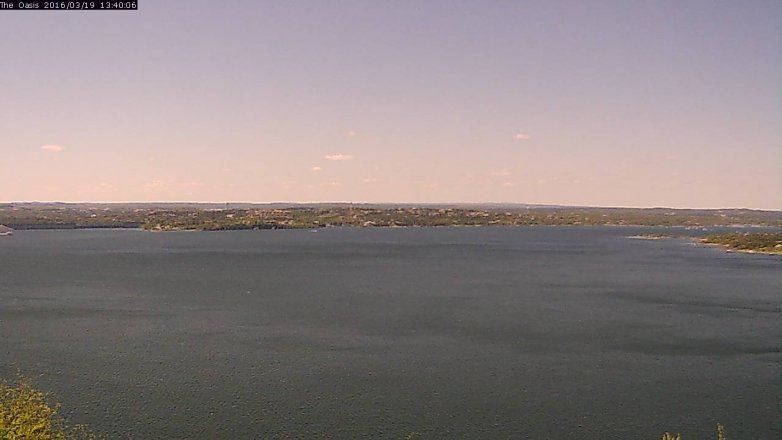 Lake Travis webcam, March 19, 2016 12:45 PM CT