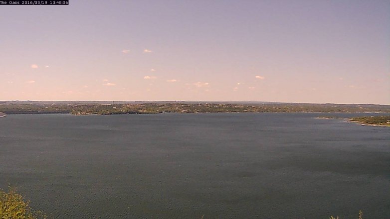 Lake Travis webcam, March 19, 2016 12:55 PM CT