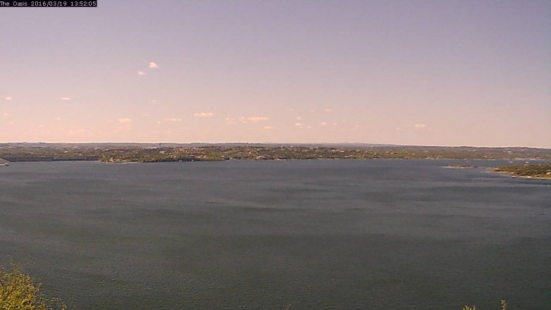 Lake Travis webcam, March 19, 2016 1:00 PM CT