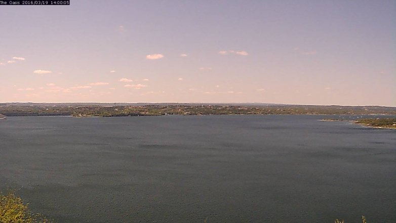 Lake Travis webcam, March 19, 2016 1:05 PM CT