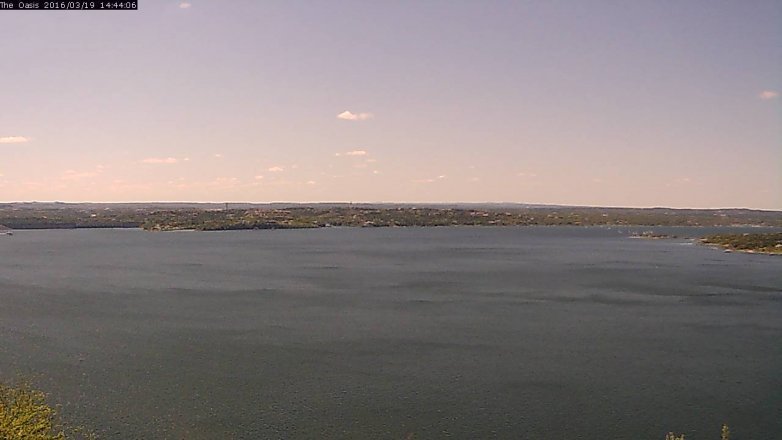 Lake Travis webcam, March 19, 2016 1:50 PM CT