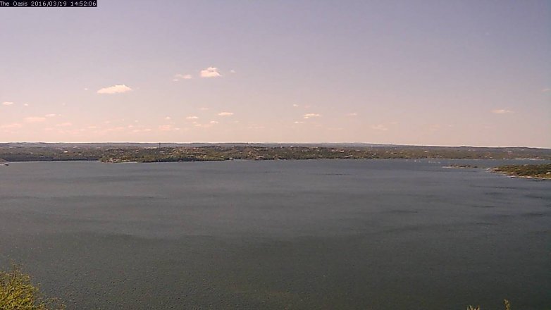 Lake Travis webcam, March 19, 2016 2:00 PM CT