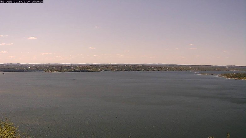 Lake Travis webcam, March 19, 2016 2:05 PM CT
