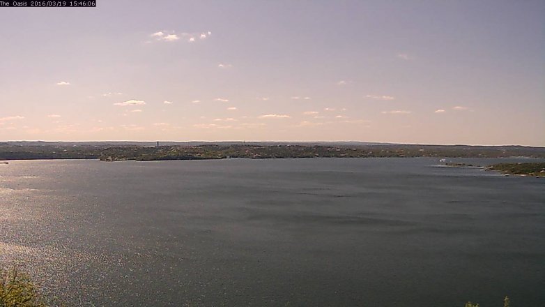 Lake Travis webcam, March 19, 2016 2:50 PM CT