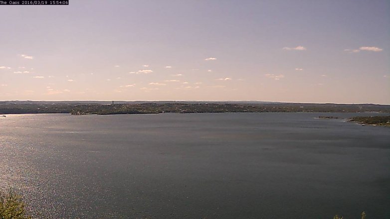 Lake Travis webcam, March 19, 2016 3:00 PM CT