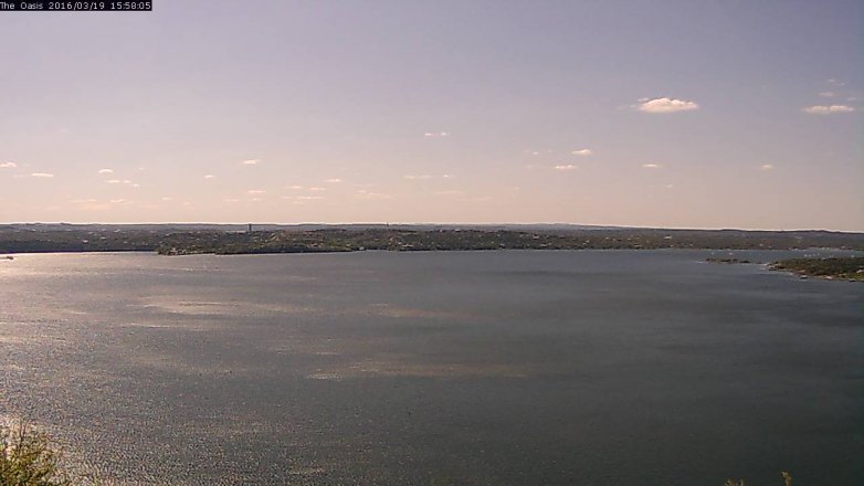 Lake Travis webcam, March 19, 2016 3:05 PM CT