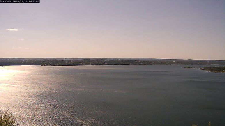 Lake Travis webcam, March 19, 2016 3:30 PM CT