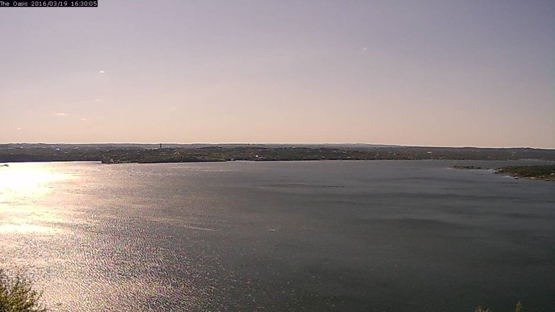 Lake Travis webcam, March 19, 2016 3:35 PM CT