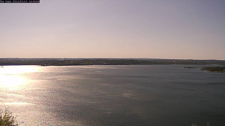 Lake Travis webcam, March 19, 2016 3:45 PM CT