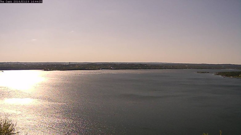 Lake Travis webcam, March 19, 2016 3:50 PM CT